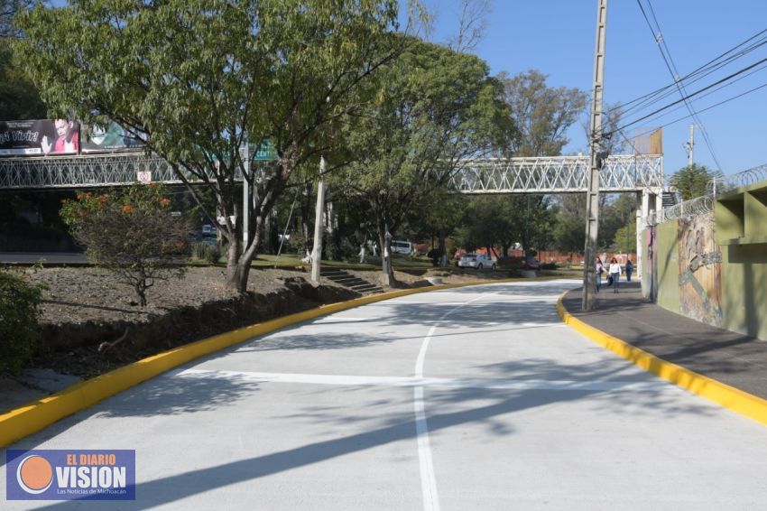 Apertura lateral de Camelinas a la altura del Zoológico; desahogará tráfico vial 