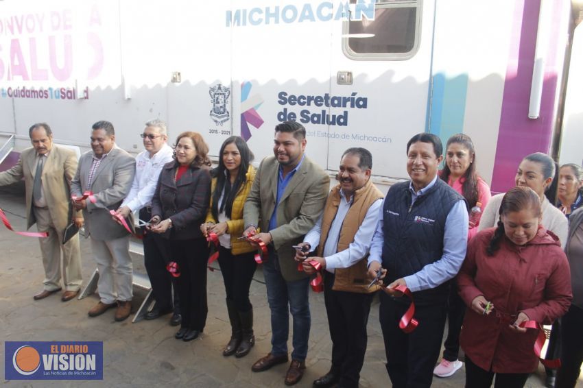 Ponen en marcha del convoy de la salud en Tzintzuntzan