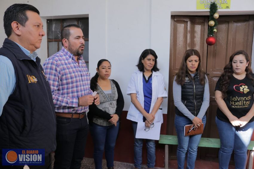Humberto González pone en marcha jornada de esterilización de animales en Huandacareo
