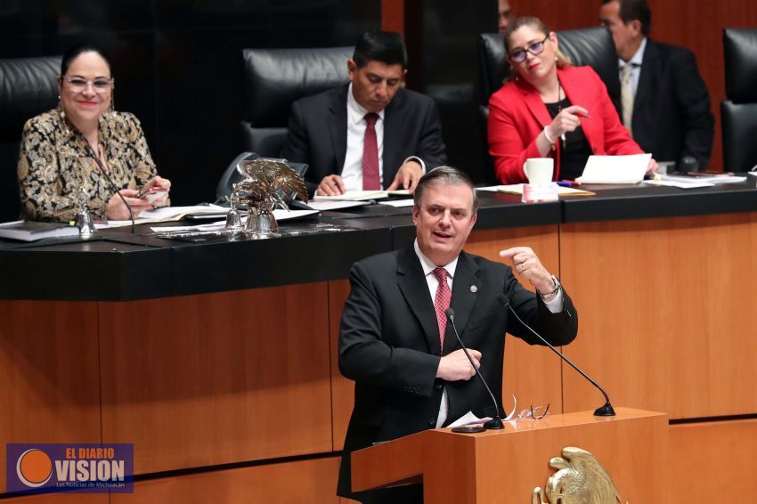 México tiene autoridad política y moral para defender sus intereses: Marcelo Ebrard en el Senado