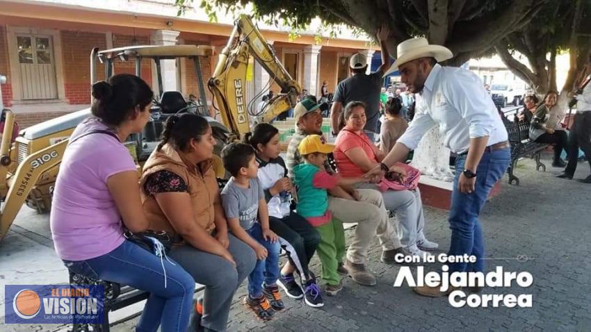 Alejandro Correa, arrancó la rehabilitación de la red de agua potable de la comunidad de San Pedro 