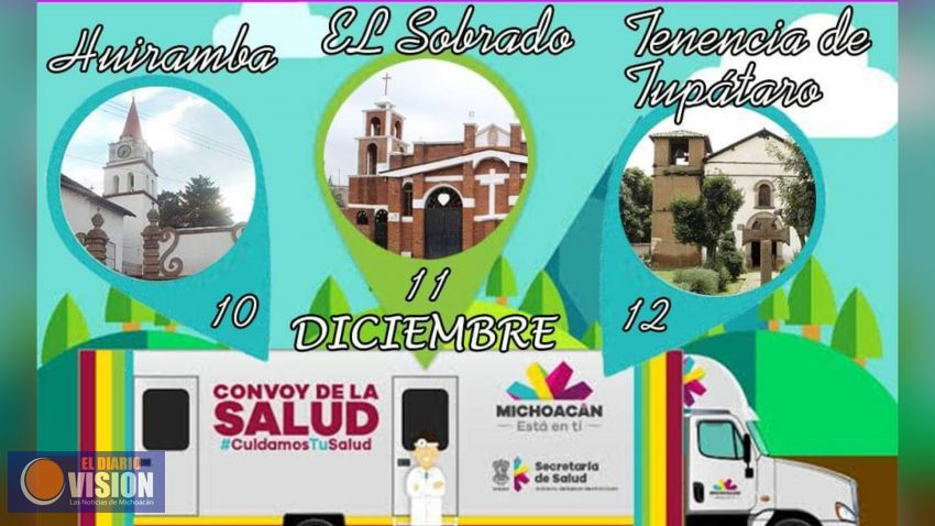 Este 10 de diciembre llega la caravana de la salud a Huiramba 