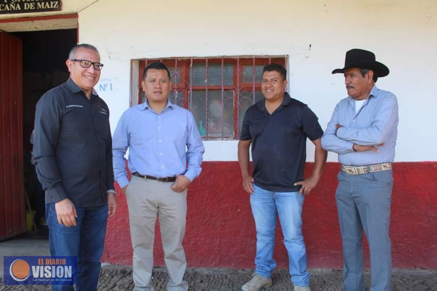 Alejandro García Serna, realizó un recorrido por la Tenencia de Tupátaro