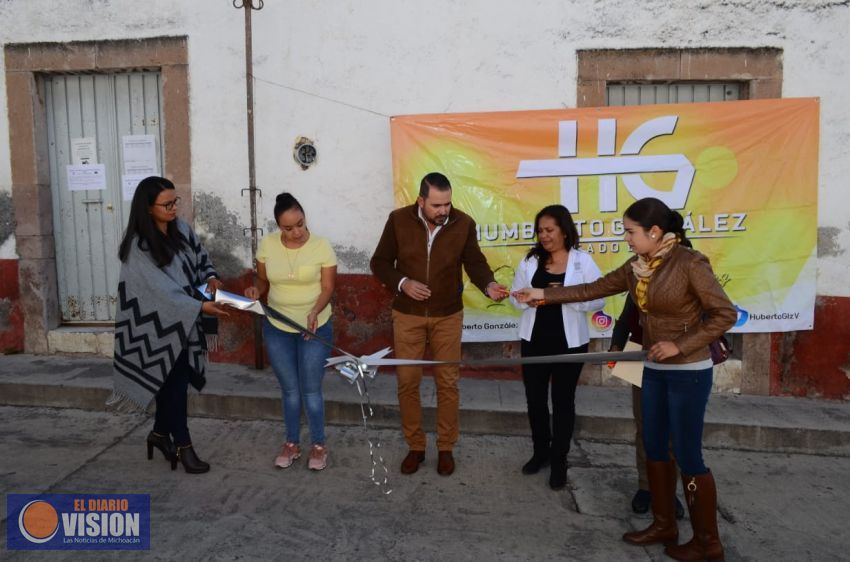 Gestiona Humberto González servicios estatales para la población del Distrito Puruándiro