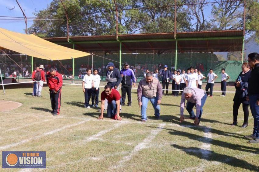 Jesús Mora puso en marcha la Olimpiada Infantil en Tuxpan 