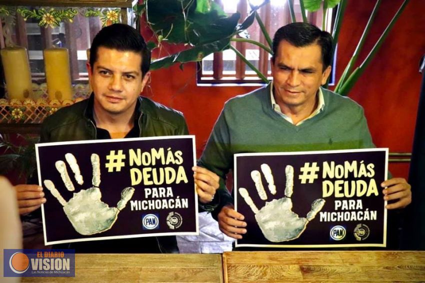Diputados del PAN, rechazan endeudar más al Estado