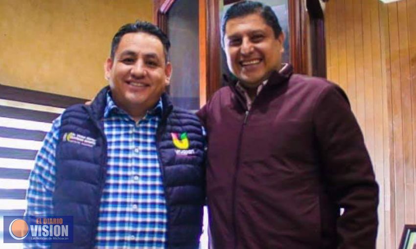 Víctor Manríquez se reúne con el el diputado federal Ignacio Campos Equihua