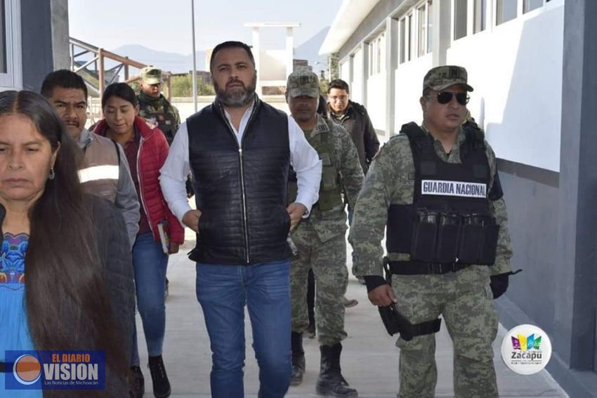Avance del 85% registra el Cuartel de la Guardia Nacional en Zacapu