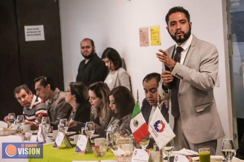 Se reúne Antonio Chuela Murguía con empresarios afiliados a la Canacintra Uruapan