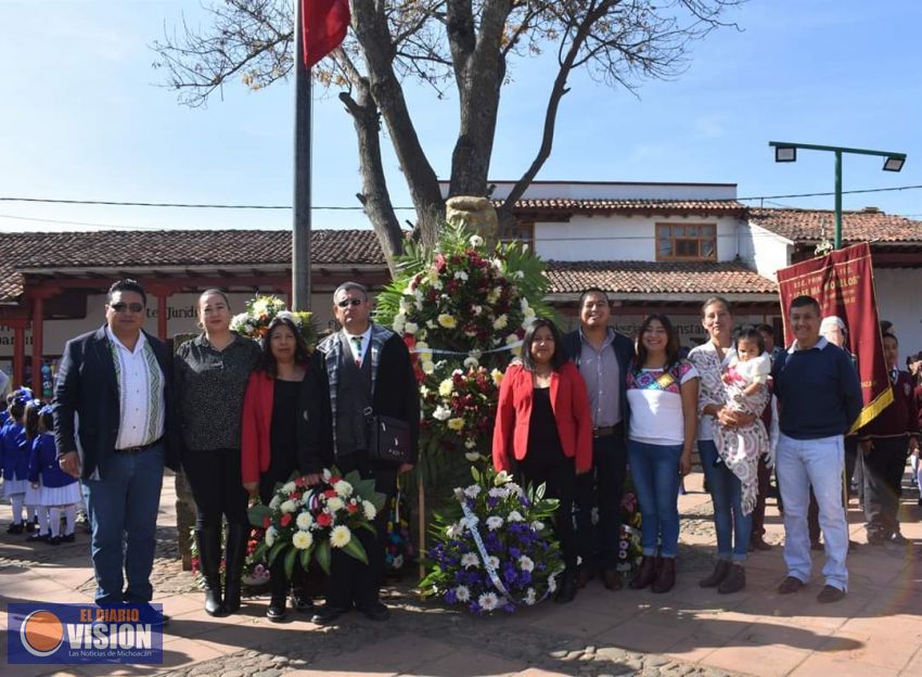 Autoridades Municipales conmemoran el CCIII aniversario luctuoso de la heroina María Luisa Martínez