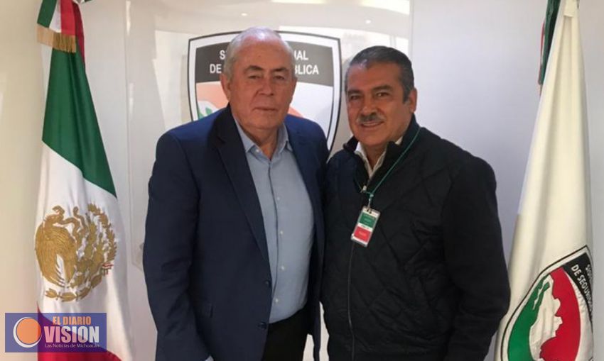 Raúl Morón Orozco, se reunió con Leonel Cota, Sec. Ejecutivo del Sistema Nacional de Seguridad 