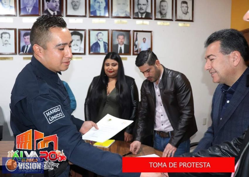 Adán Sánchez, toma protesta al nuevo Director y Subdirector de Seguridad Publica de Álvaro Obregón