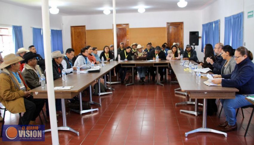 Se reúnen IEM con habitantes de la comunidad de Comachuén