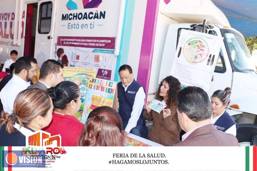 Adán Sánchez López, inauguró la “Feria de la Salud”