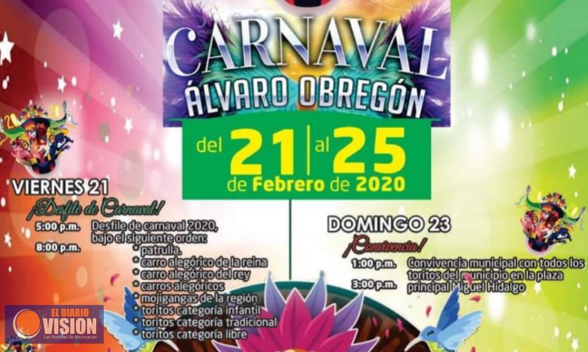Ayuntamiento de Álvaro Obregón invita al “Carnaval Álvaro Obregón 2020”