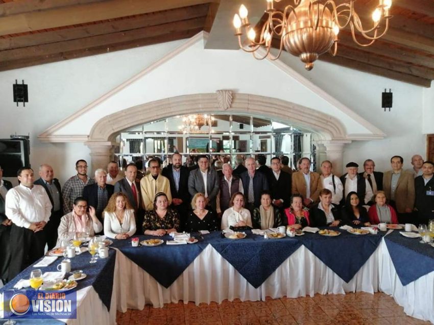 Nacho Campos, se reúne con empresarios de la Asociación de Ejecutivos de Ventas de Uruapan 