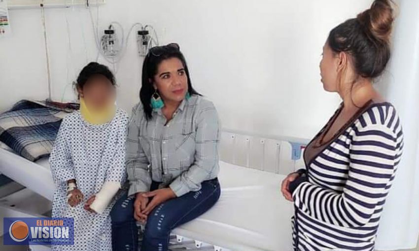 Se brinda atención a niña de Zacapu, agredida en Escuela Benito Juárez: Wilma Zavala