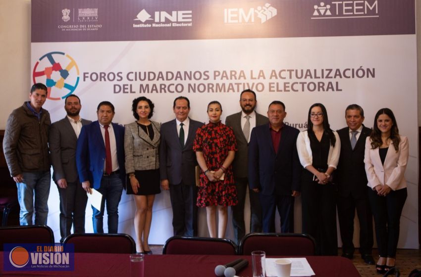 Actualizan con foros ciudadanos el Marco Electoral de Michoacán