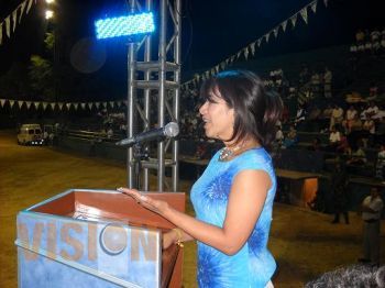 Catalina Rosas Monge inauguró el evento deportivo regional de trabajadores sindicalizados