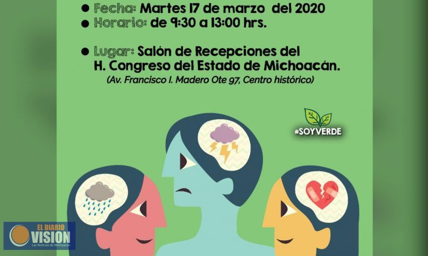 Alista Ernesto Núñez foro sobre salud mental, en Michoacán