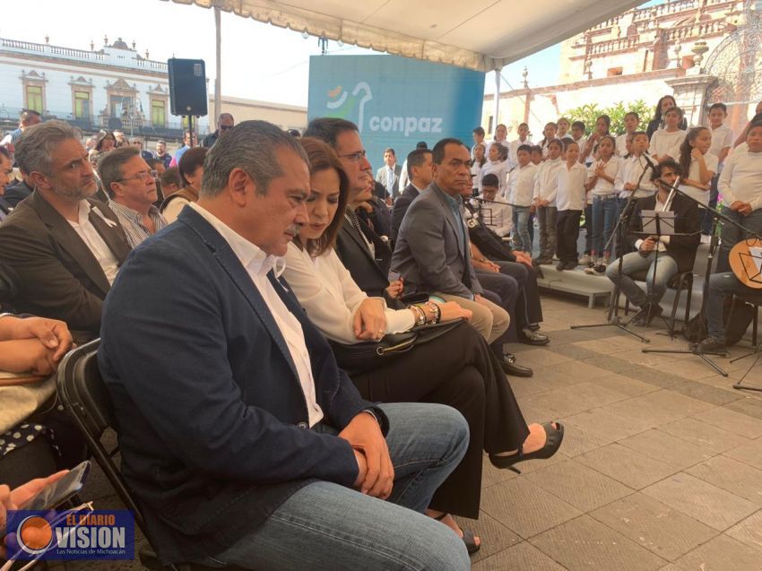 Asiste Raúl Morón a la instalación del Consejo Michoacano para la Paz y la Reconciliación 
