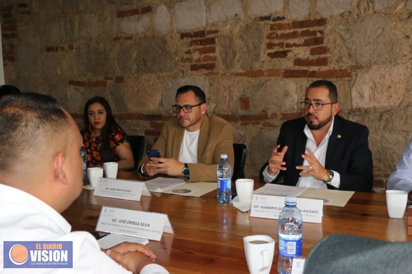 Comisión de Seguridad Pública se reúne con la policía auxiliar: Humberto González