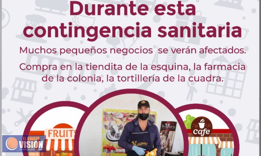 Gobierno de Morelia promueve consumo local ante contingencia