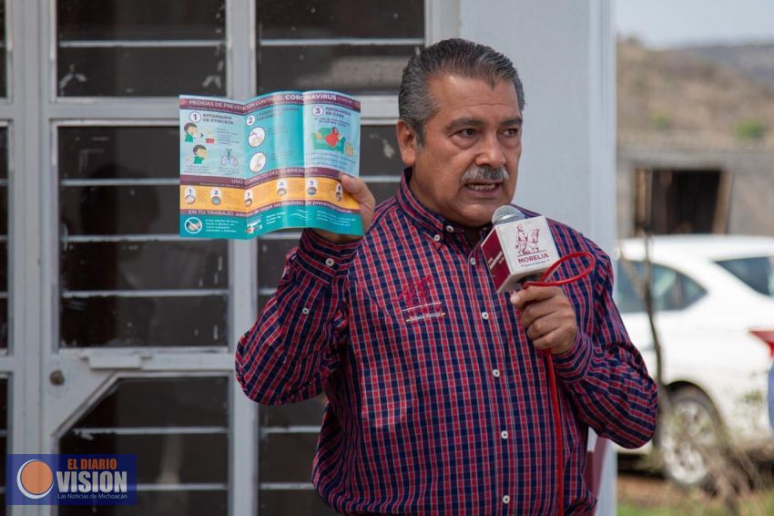 Extiende Raúl Morón campaña preventiva por el COVID-19 a tenencias y comunidades