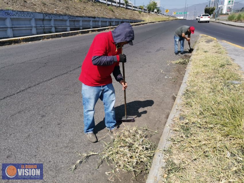 Mantiene Ayuntamiento de Morelia recolección de residuos y aseo profundo en el municipio