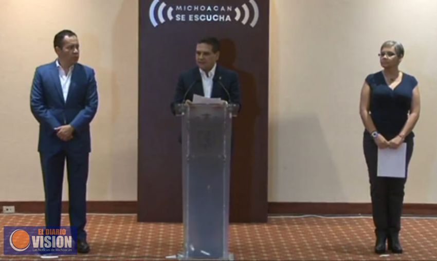 Confirma Gobernador, cuatro casos de Covid-19 en Michoacán 