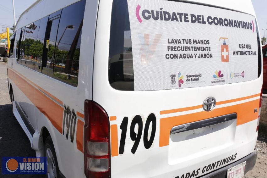 Refuerzan transportistas mensajes de prevención ante COVID-19