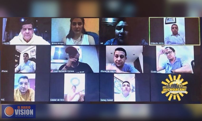 Aún en la distancia, en el PRD Michoacám se fortalece labor partidista