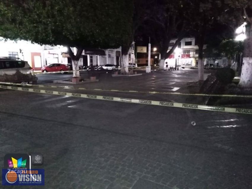 Ayuntamiento de Zacapu acordonó plazas públicas para evitar aglomeraciones por Covid19