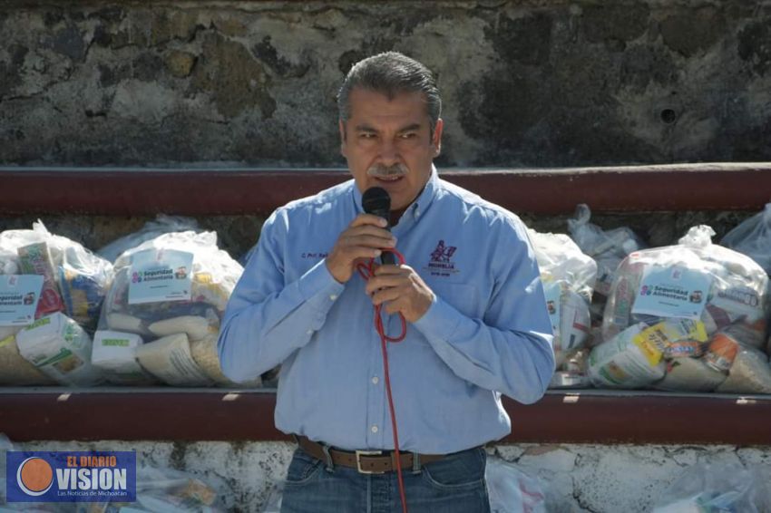 Gobierno de Morelia, inicia  entrega de despensas, en sectores vulnerables 