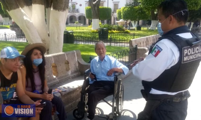 Supervisará Policía Morelia aplicación de sana distancia en Días Santos