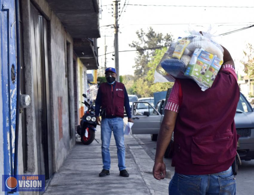 Gobierno de Morelia ha entregado más de 13 mil despensas de forma gratuita a familias vulnerables