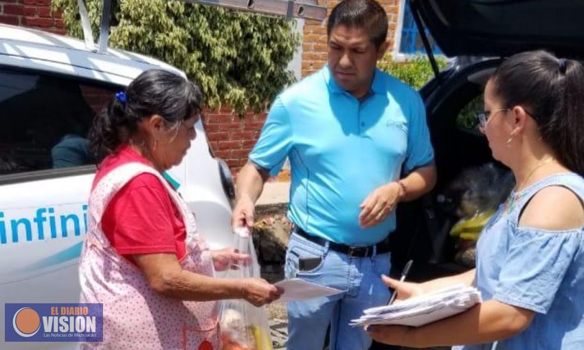 Paco Cedillo ha entregado más de 10 mil 500 despensas a familias vulnerables de Uruapan