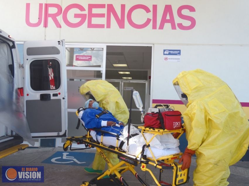 Michoacán, alcanza 54 defunciones y 380 casos confirmados por Covid-19 