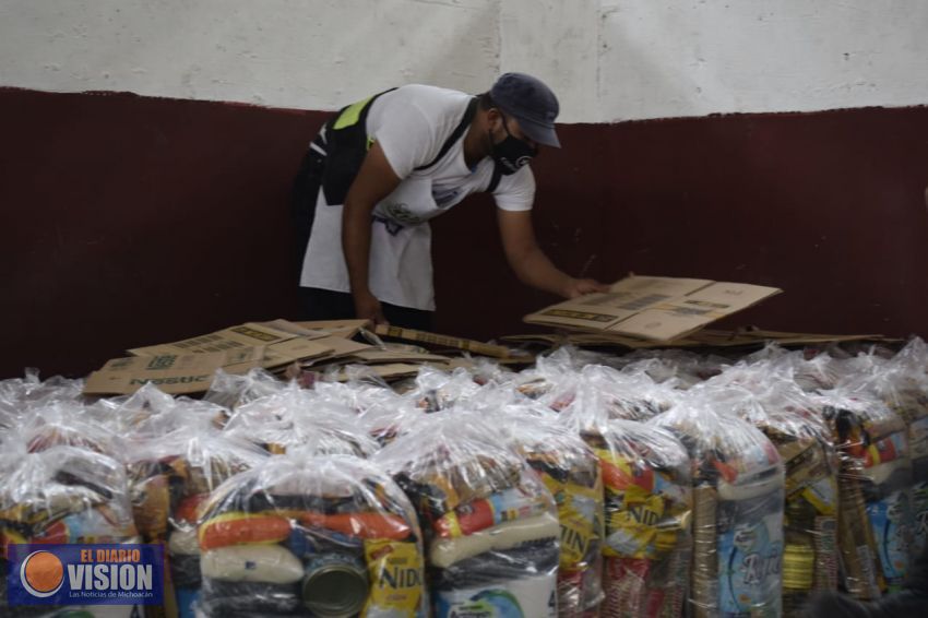 Recibe Gobierno de Morelia donación de apoyos alimentarios