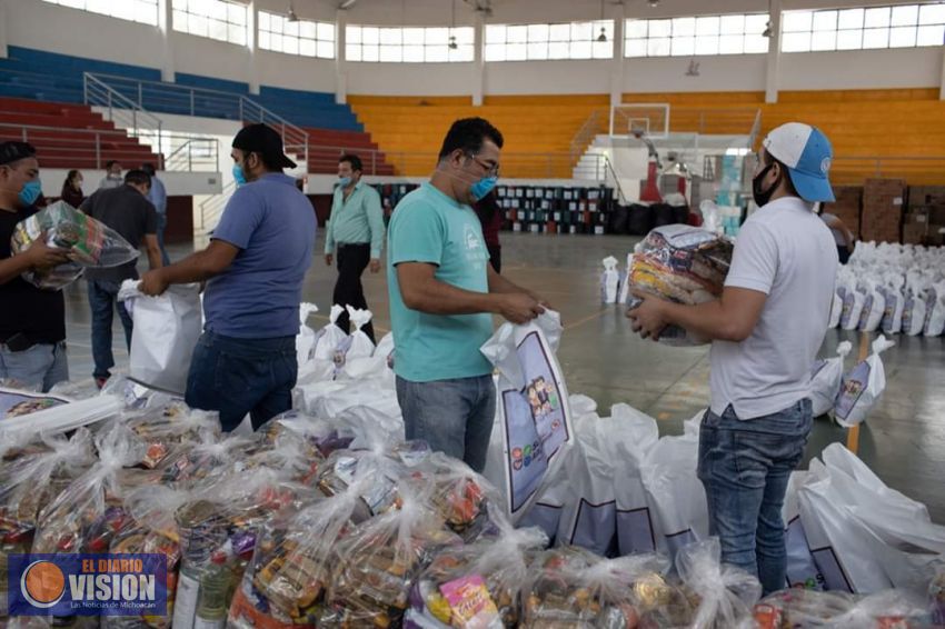 Agiliza, Gobierno de Morelia, entrega de despensas en beneficio de los morelianos 