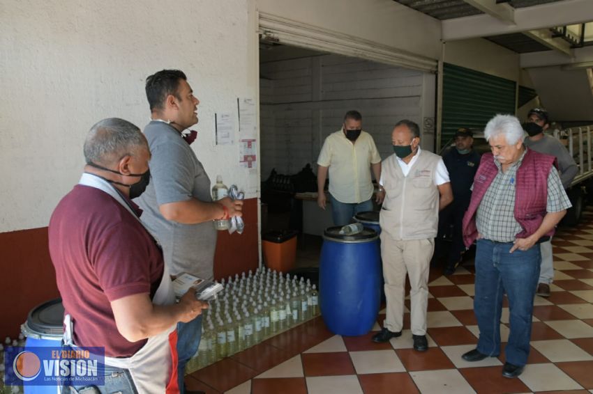 Gobierno de Morelia inicia con dotación de insumos sanitarios a tianguis