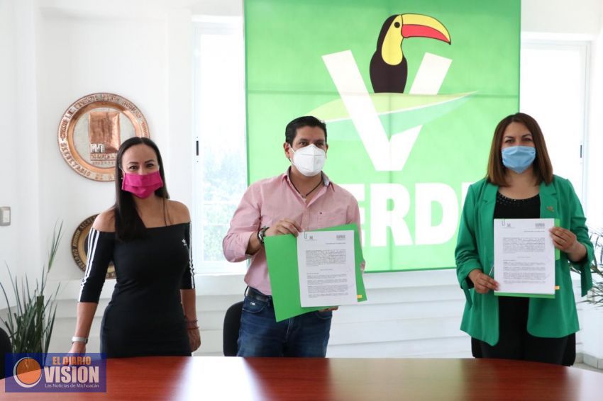 Ofrece Partido Verde Michoacán facilidades educativas a militantes en Universidad Magno Americana