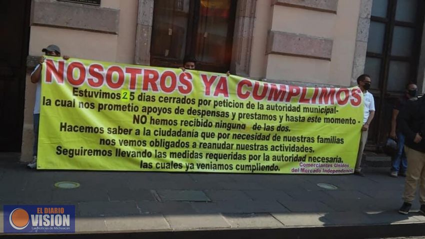 Demandan, comerciantes del mercado Independencia, reanudar actividades 