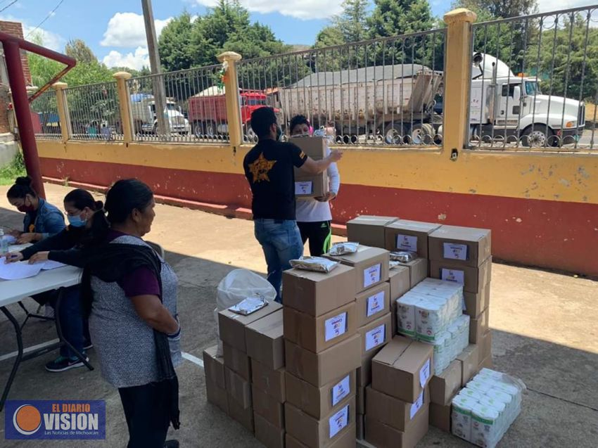 Gobierno de Coeneo, realiza entrega de la dotación del Programa de Alimentación Municipal Gratuita