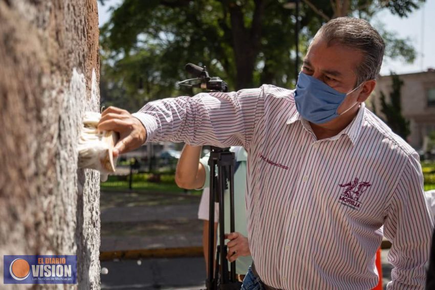 Raúl Morón, recorre el Acueducto para verificar trabajos de limpia y restauración 
