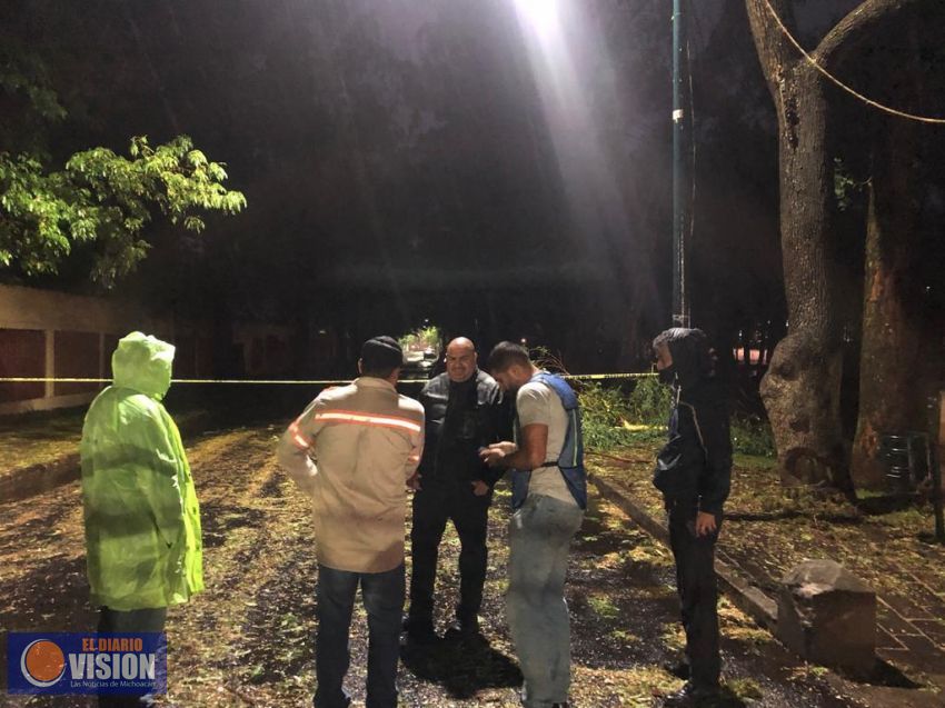 Brigadas de Servicios Públicos Municipales atienden reportes de Morelia la tras intensa lluvia