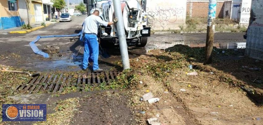 Ooapas realiza recuento de acciones ante lluvia del martes 