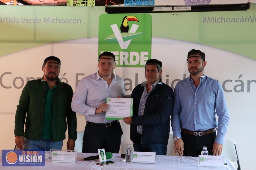 Nombra Partido Verde Michoacán a César Osuna, nuevo delegado político en Morelia
