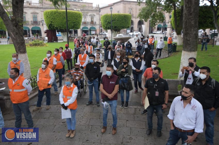 Por el cuidado de los morelianos, Raúl Morón dio inicio a brigada de inspectores sanita
