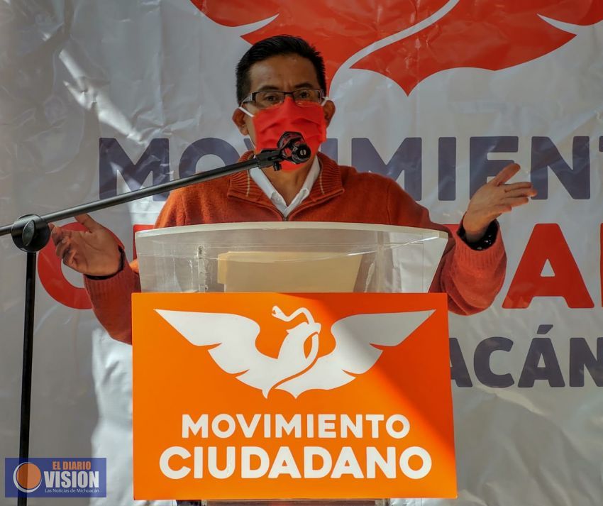 Candidatos de MC serán con perfil ciudadano, adelanta Miguel Ángel Chávez 